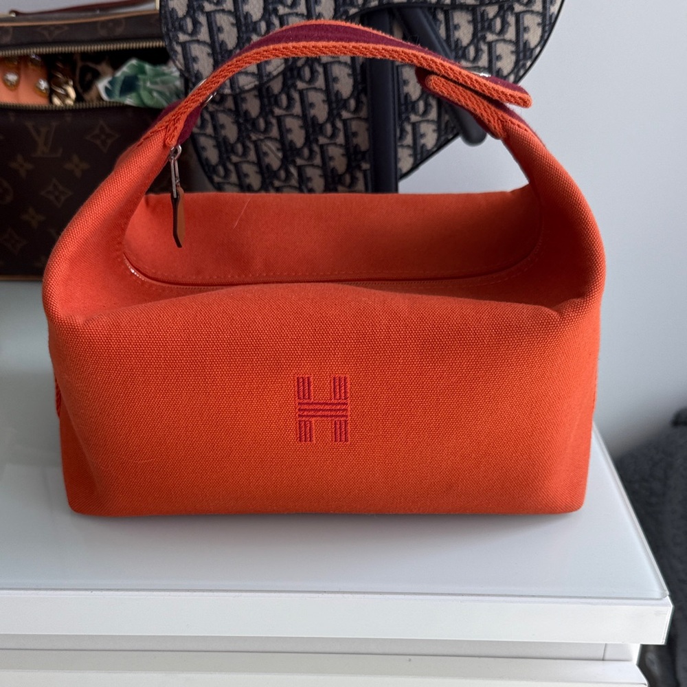 Hermes Bride-a-brac GM orange and burgundy